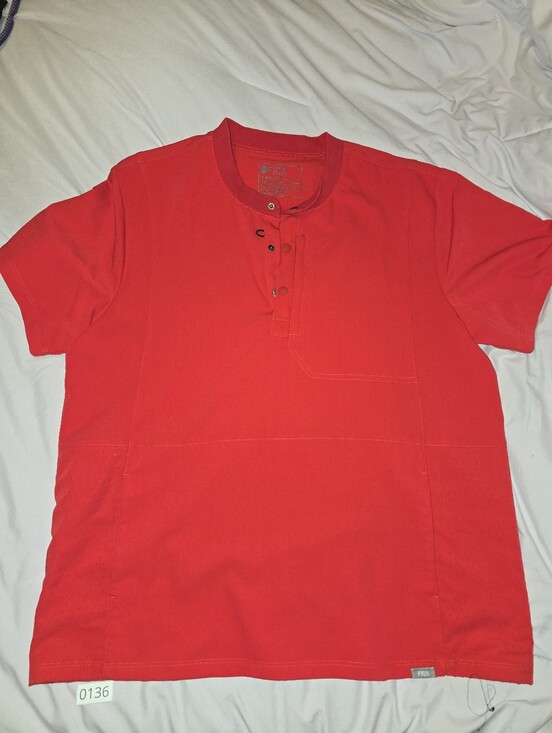 Figs Other - FIGS Men’s Stratton Henley Scrub Top XL Red